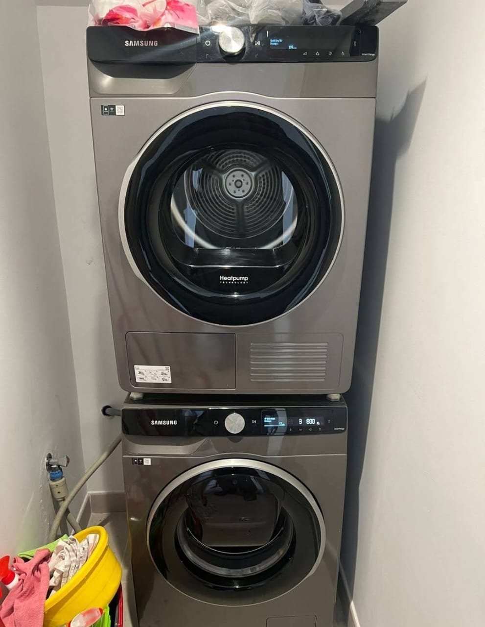 Samsung Washer Dryer Set, Latest Model, New Version, Perfect Condition, Modern Design