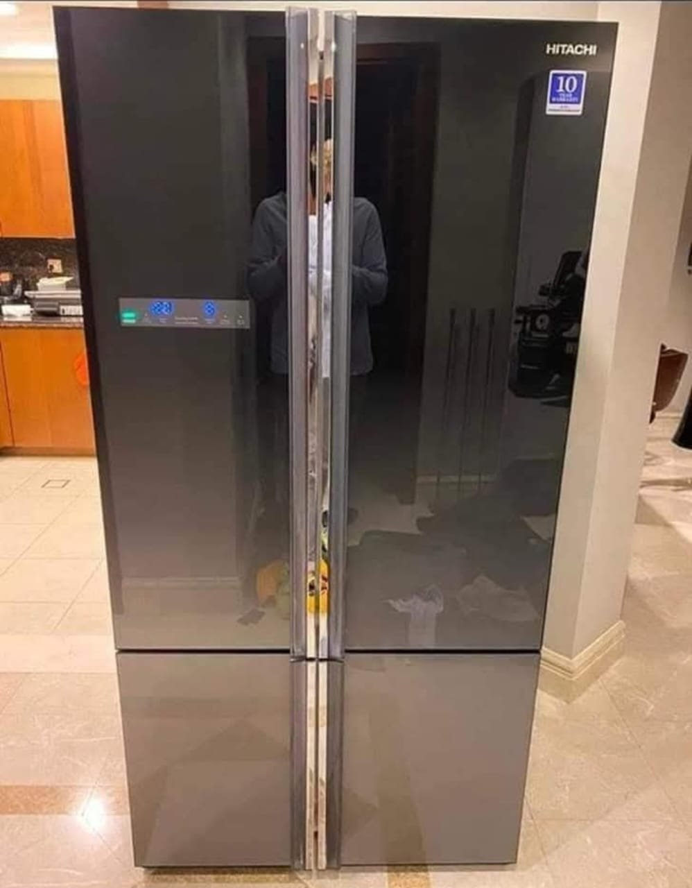 Hitachi French Door Fridge 4 Door, New Model, Inverter Technology, Spacious Storage
